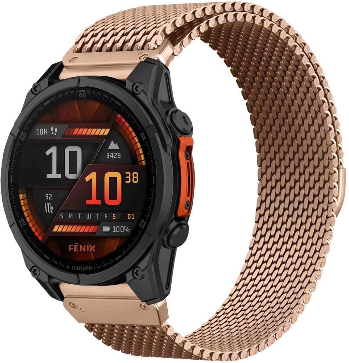 SolidKeus - QuickFit 22mm Milanese Armband voor Smartwatch