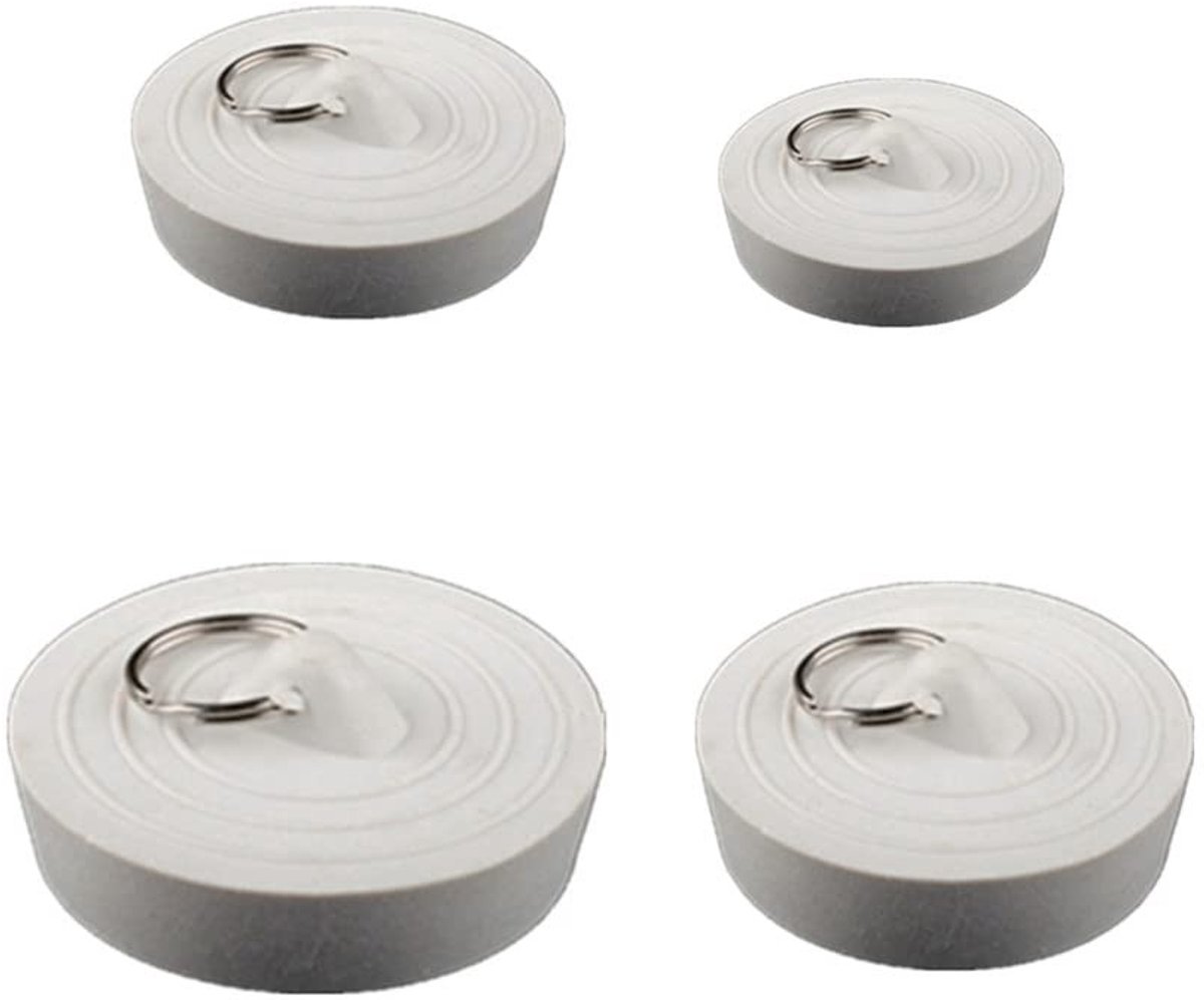 SolidKeus - Set van 4 Rubber Stoppen voor Bad en Keuken