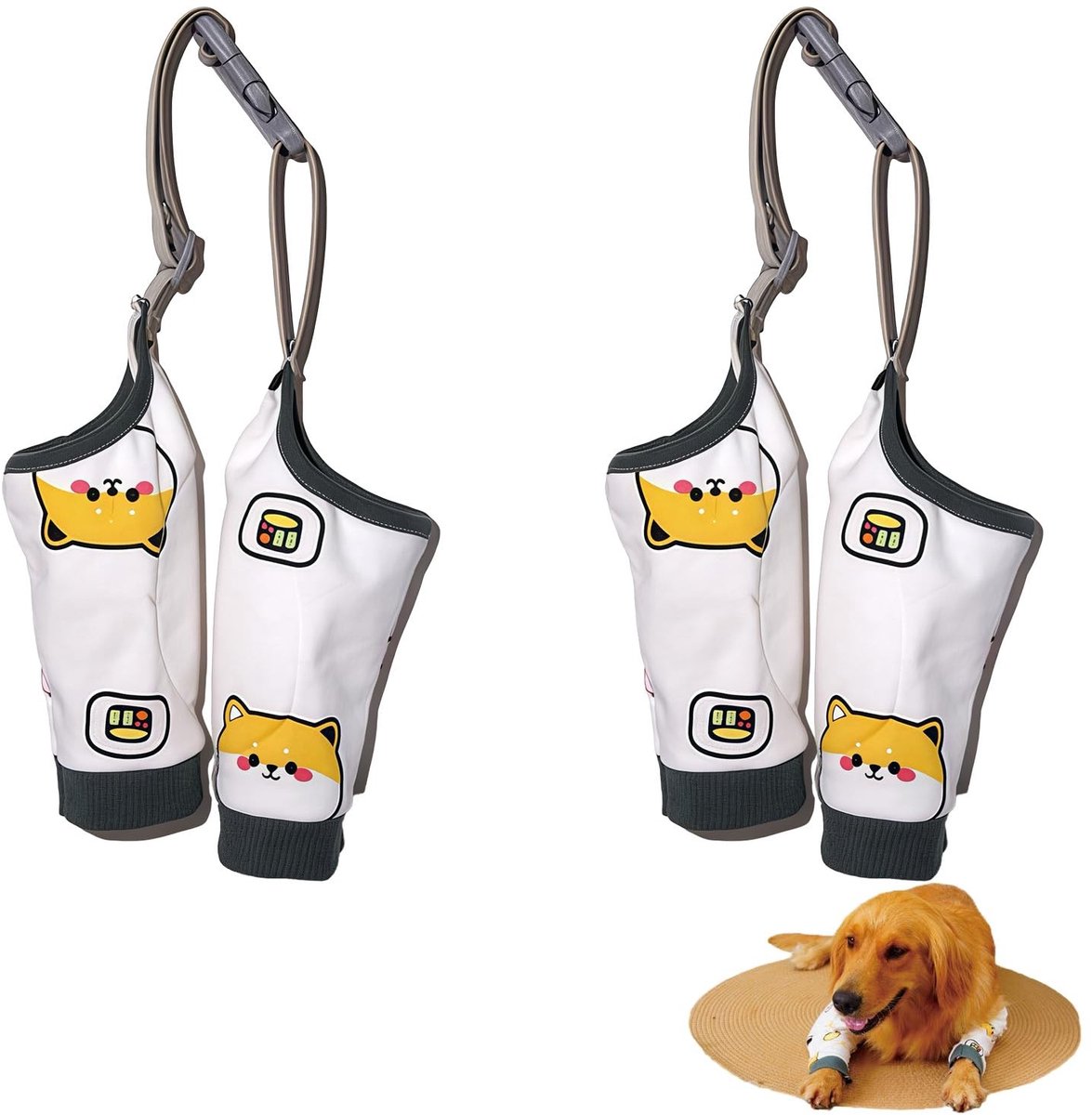 SolidKeus - Set van 2 Verstelbare Honden Elleboog Bandages