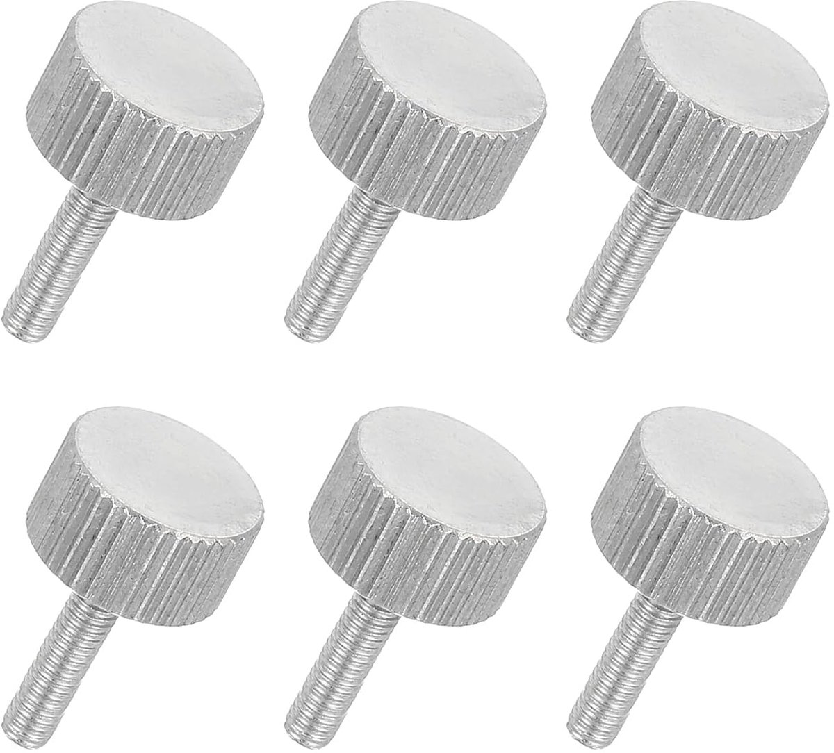 6 stuks M3 X 12 mm platte kartelkop greepschroeven 304 roestvrij staal volledige schroefdraad greepschroeven bevestigingselementen voor huishoudelijke apparaten verlichting elektronische