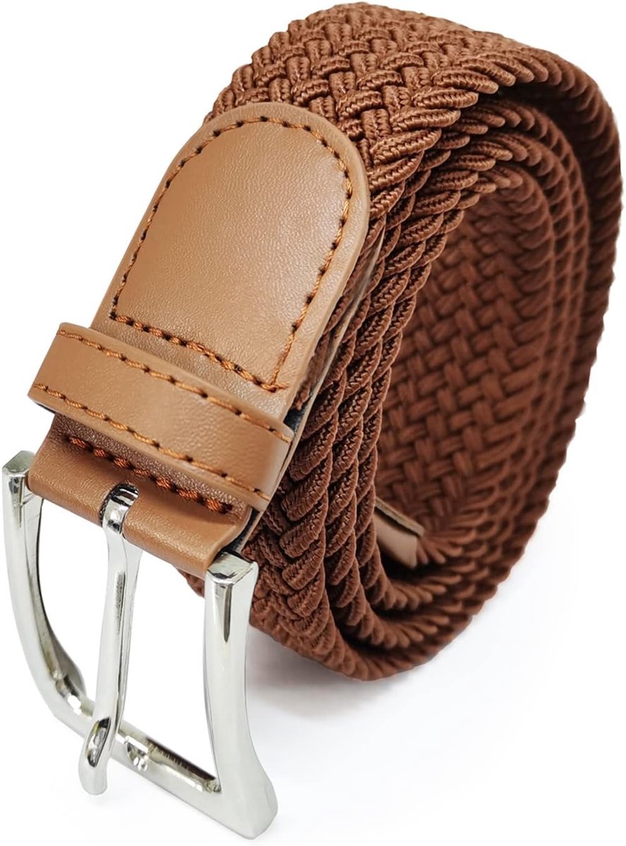 Unisex Elastische Stoffen Riem Gevlochten Rekbare Dames en Heren