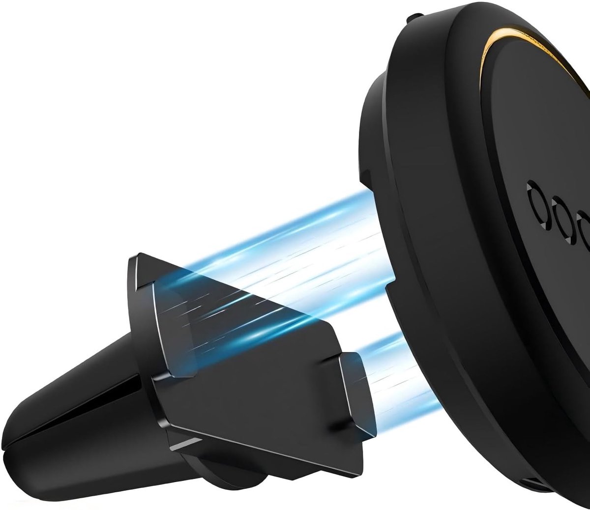 Compatibel met OOONO CO-Driver NO2 Auto Ventilator Magnetische Houder - Sterke N52 Magneet, Gemakkelijk Te Installeren, Veilige Bevestiging, Geen Krassen Ventilator, Metaal