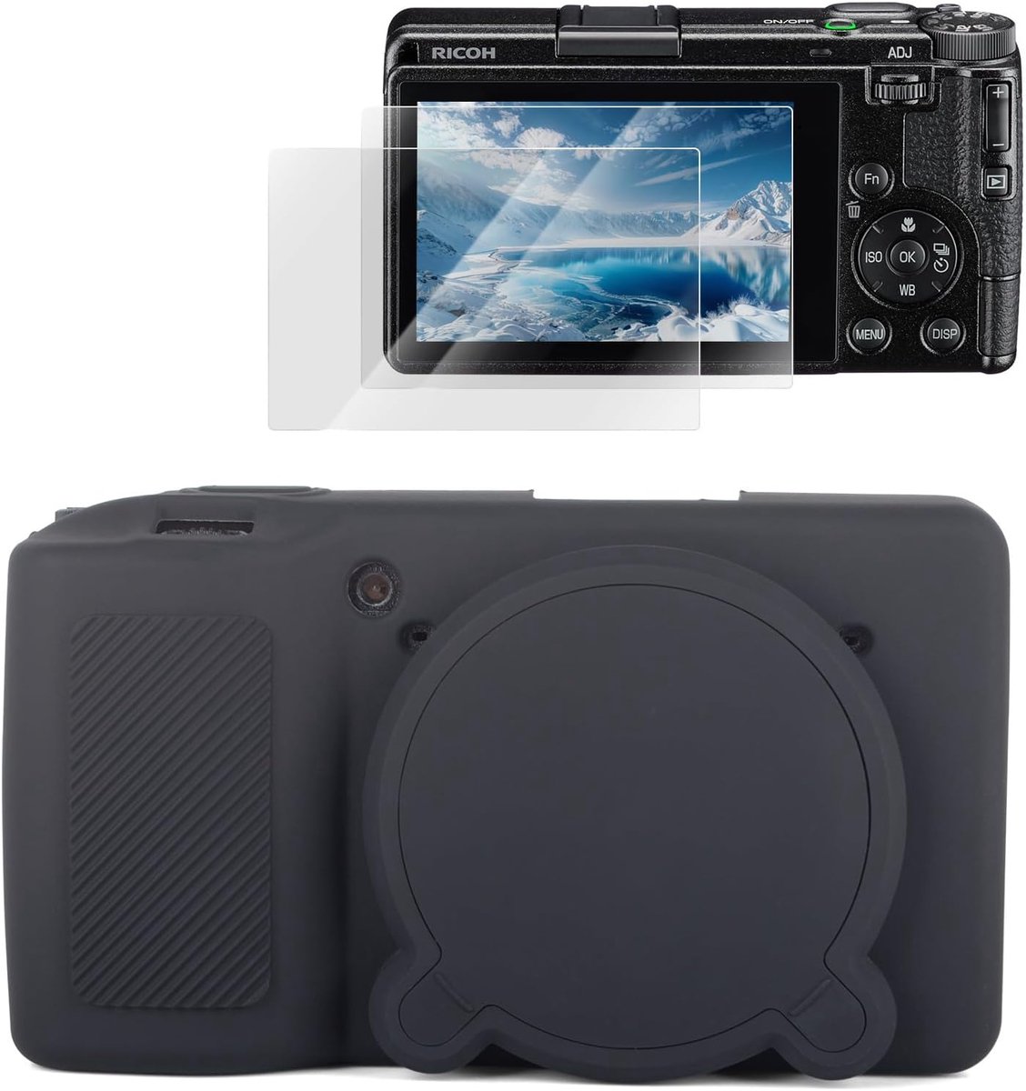 Siliconen hoes voor Ricoh GR IV (alleen voor GR4), zwart, cameratas
