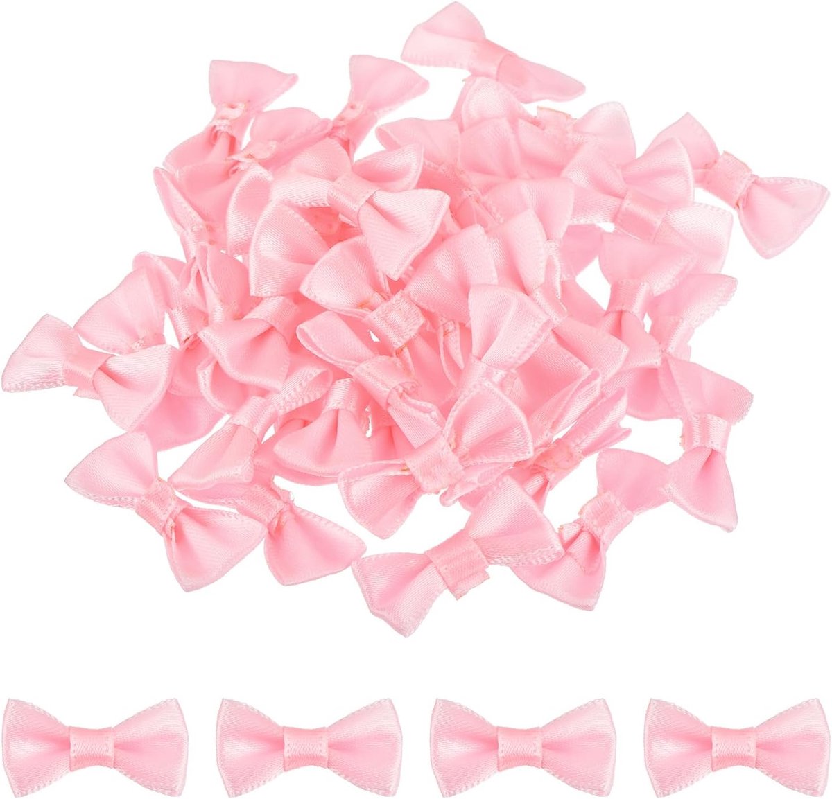 Strikken 3,5 x 1,6 cm mini strikken voor knutselen kleine satijnen strikken groothandel voor doe-het-zelf naaien scrapbooking huwelijkscadeau cadeau wooncultuur