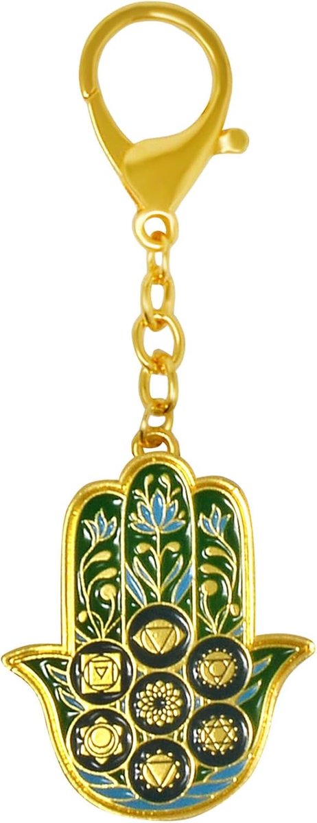 Shui Hamsa Hand Life Force Sleutelhanger Zegeningen kracht en Kracht Amulet Rijkdom Porsperity Succes Sleutelhanger