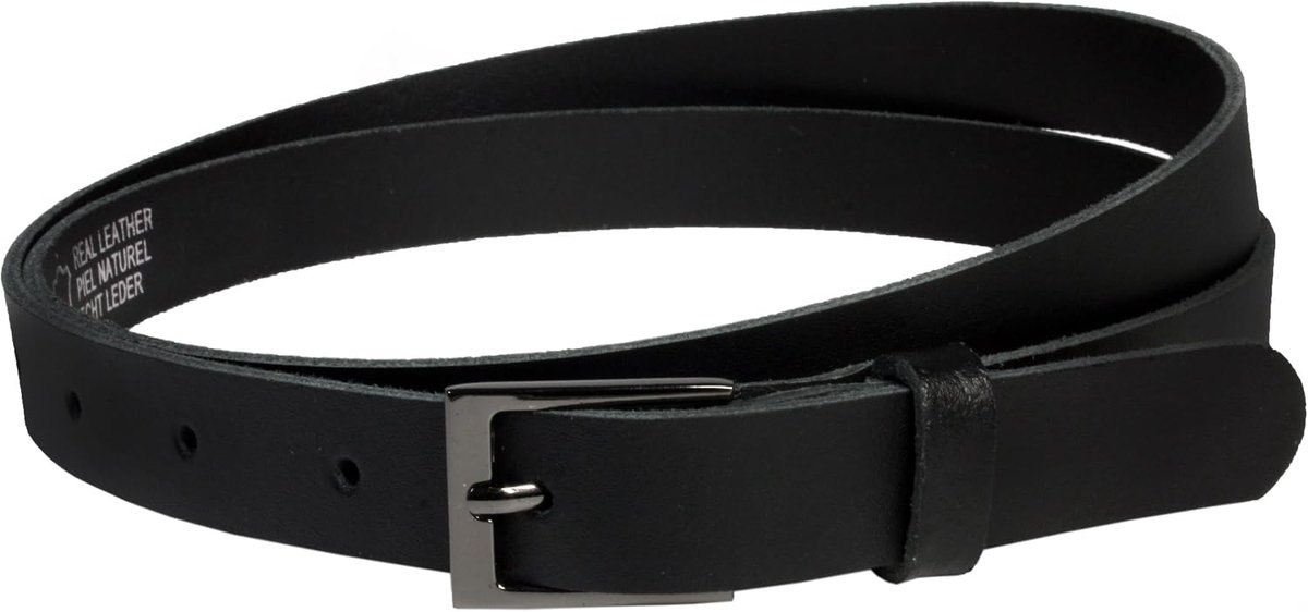 Lederen riem echt leer, Made in Germany, 2 cm breed en ca. 0,25 cm dik, riem, heupriem, jeansriem