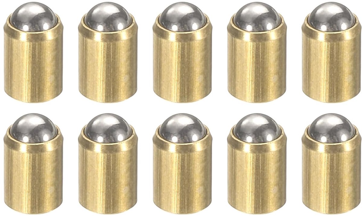 10 stuks kogelpennen, 2 x 3 mm, messing, zonder standpositioneringskogelpennen, kogelvanger, grendel voor deur, kast, mechanische apparaten, meubels