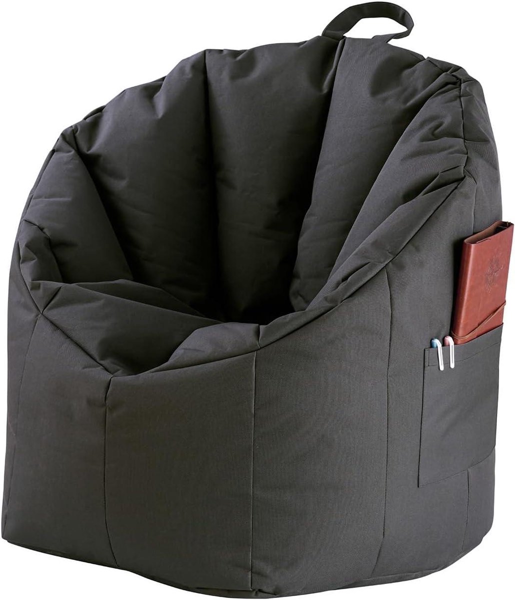 Outdoor Zitzak - Zitstoel Waterdicht - Ontspannen Buiten - Scheurvast Nylon - 60 x 75 cm - Grijs