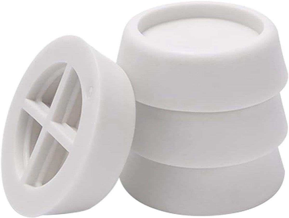 4 stuks anti-vibratie rubberen voetjes voor wasmachine & droger, wasmachine pad trillingsdemper, trillingsdemper anti-vibratiemat, universele rubberen mat trillingsdemper