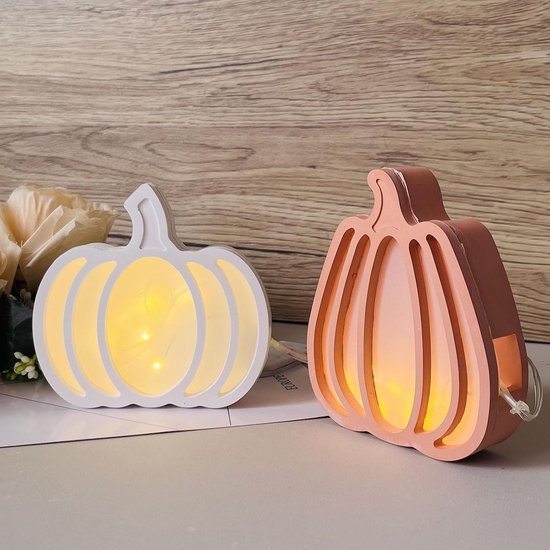 Gietvormen herfst, 4 stuks, 3D-siliconenvorm, pompoen, gietvormen, siliconen, herfst, pompoen, gipsvormen voor gieten, pompoen, decoratie, gietvorm, siliconen voor herfst, oogstfeest (A) — afbeelding 2