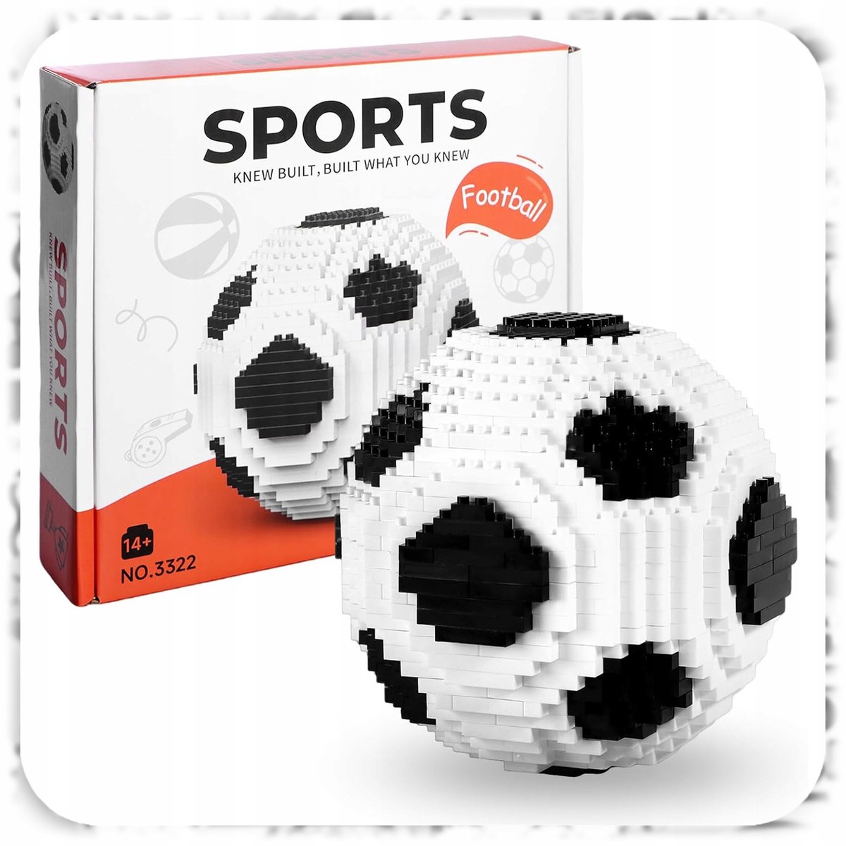 Markless 3D-voetbalbouwstenenset - 800 elementen