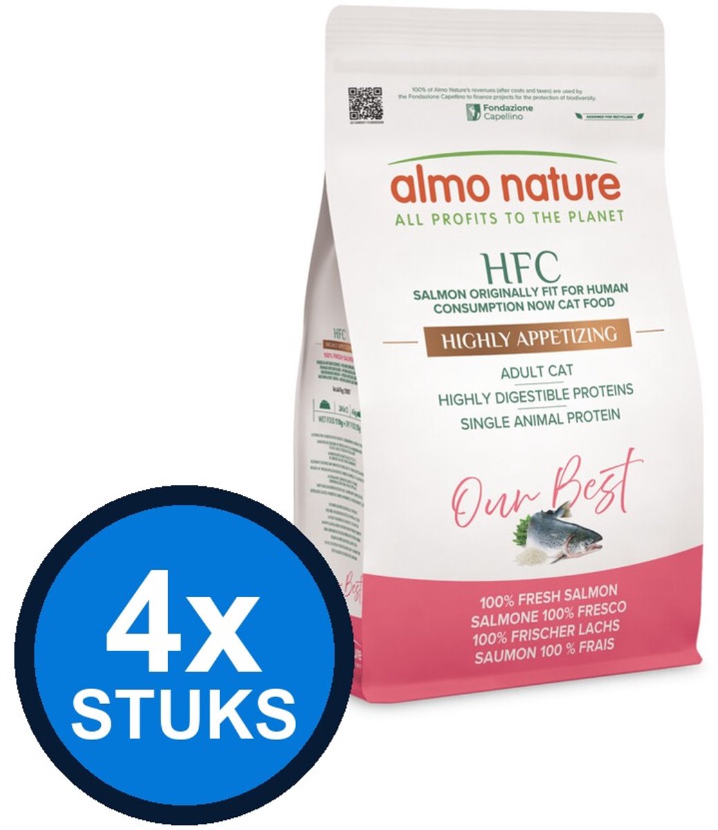 Almo Nature Almo Nature HFC our best cat adult zalm 1;2kg