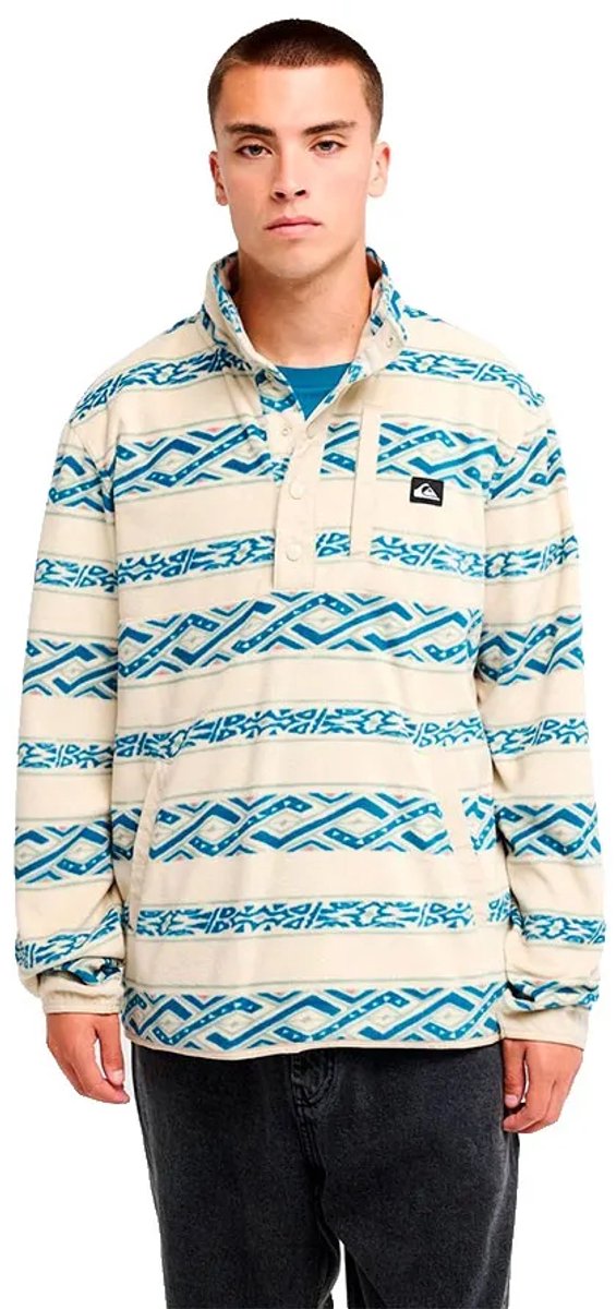 Quiksilver No Destination Fleece Met Halve Rits Geel 2XL Man