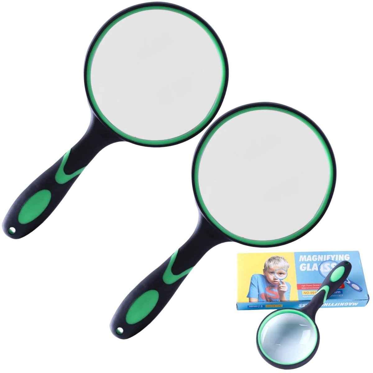SolidKeus - Handvergrootglas met 10x Vergroting, Set van 2