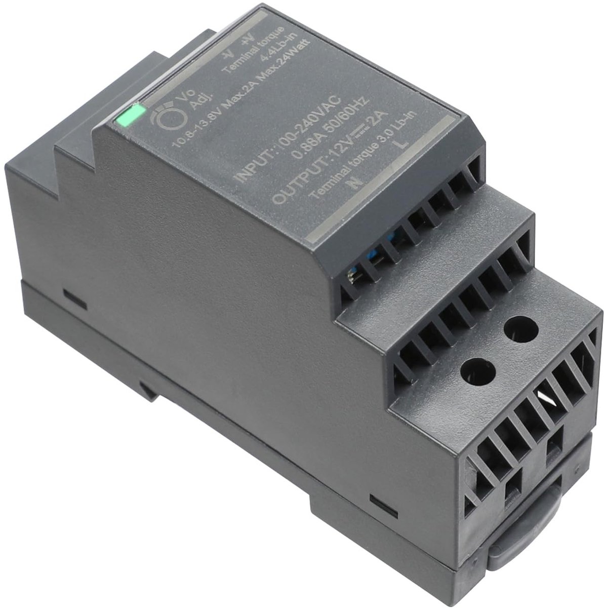 SolidKeus - 12V 2A 24W Voedingsadapter voor DIN-Rail Montage