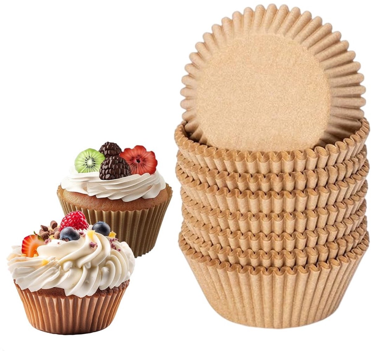 SolidKeus - 200 Stuks Muffin Mallen van Papier