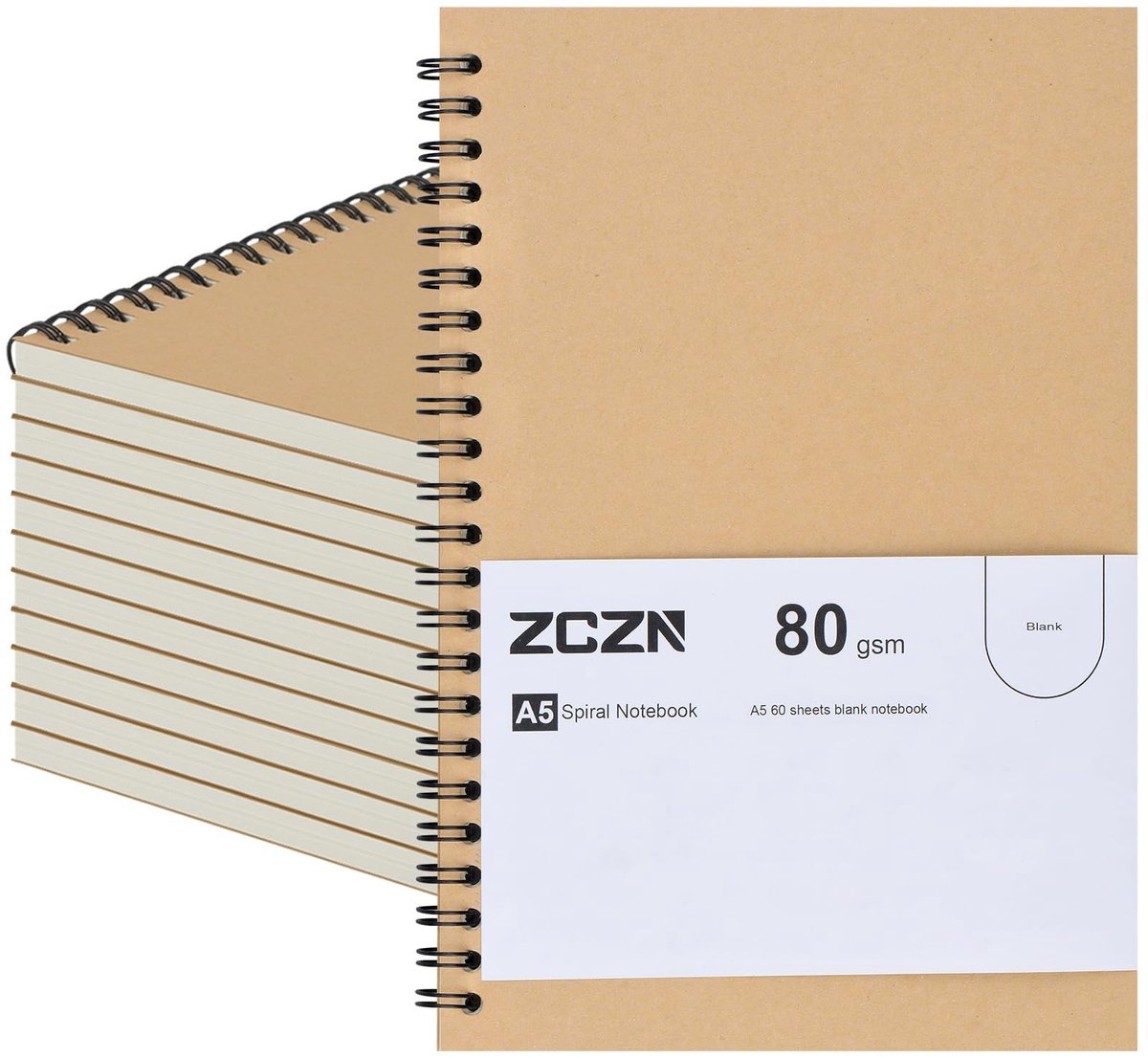 SolidKeus - Set van 12 A5 Spiral Notebooks voor School en Kantoor