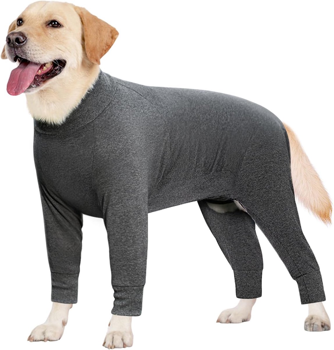 Herstelpak voor honden na de operatie, pyjama voor honden met vol lichaam, groot, medium, honden, herstelonesie, chirurgisch pak (donkergrijs, 6XL)