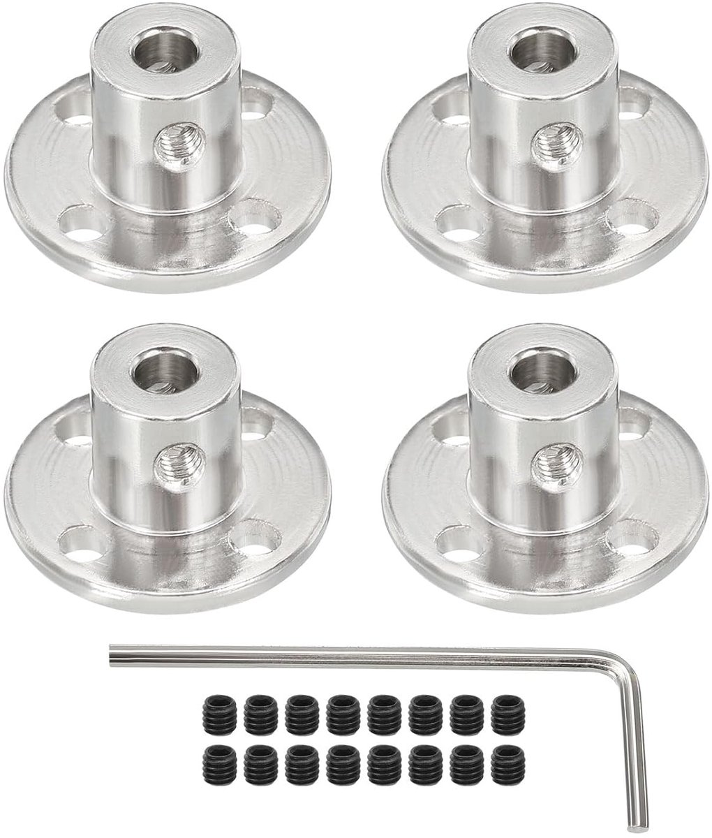 4 mm binnendiameter H12 x D10 stijve koppeling voor motor, motorconnector voor doe-het-zelf onderdelen