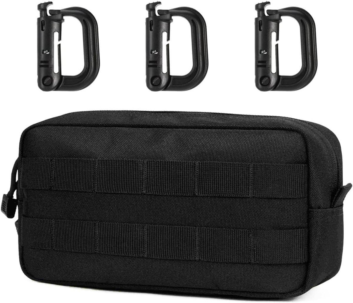 Molle Tactische heuptas, EDC Utility, heuptas met 3 haken, voor outdoor, wandelen, jacht, camping, training