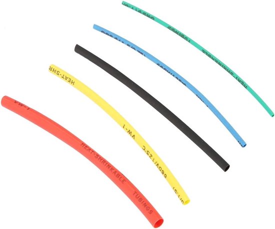 XLPE Krimpkous Set - 100 Stuks Isolatie Tubes voor Elektrische Draden en Kabels - 5 Kleuren en 5 Maten voor Mechanische Bescherming en Kabelverbindingen — afbeelding 4