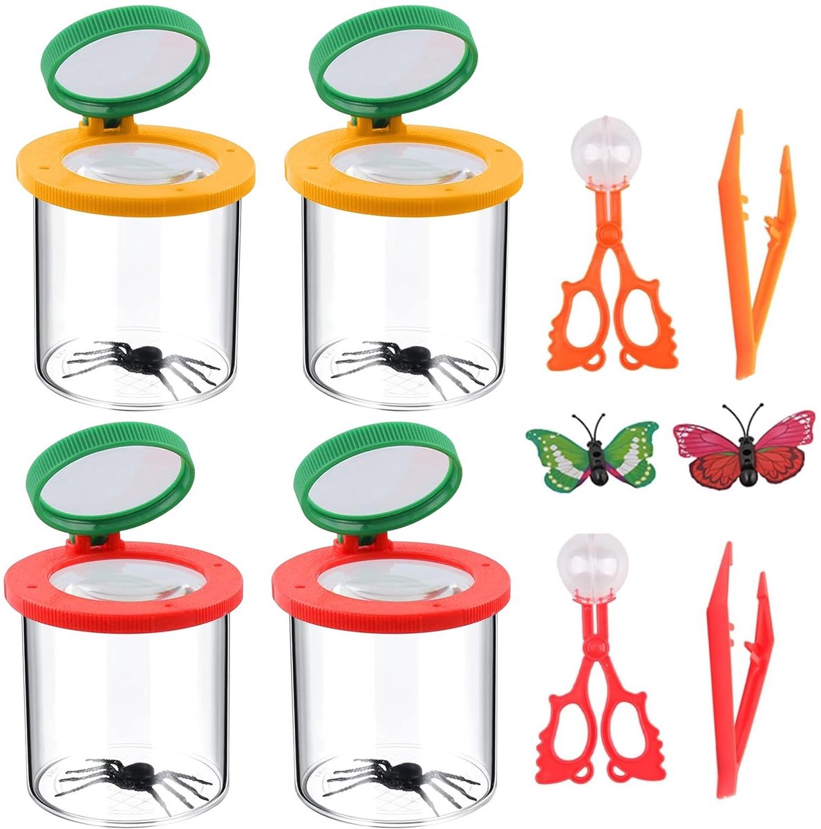 SolidKeus - Insectenobservatie Set met 8 Stuks en Vergrootglas