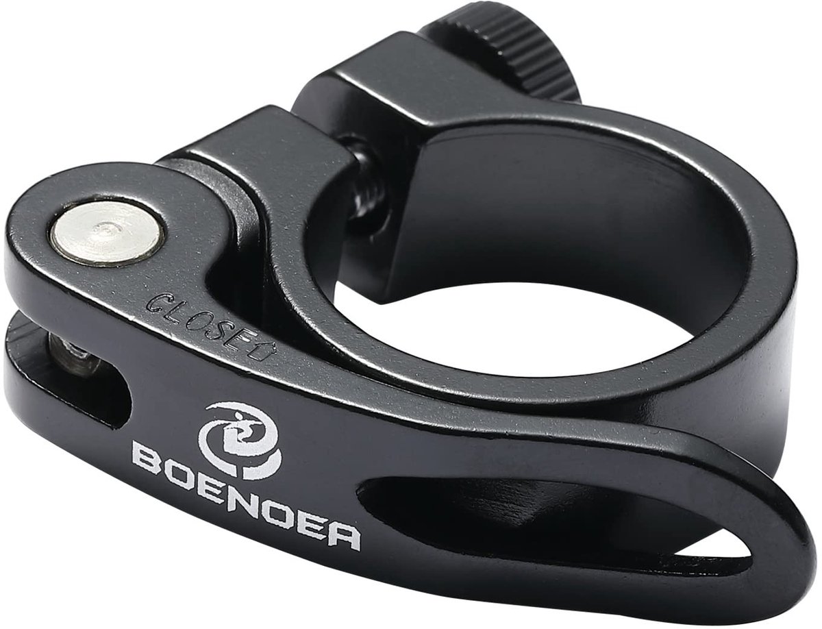 SolidKeus - Aluminium Zadelpen Klem met Snelle Bevestiging 31.8 mm en 34.9 mm