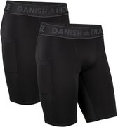 DANISH ENDURANCE Compressie Shorts - Hardloop Leggings Gym Sport & Workout - Heren - 2 Paar - XL