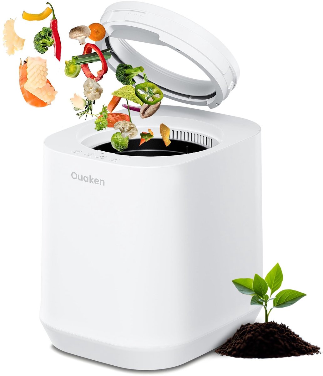 Omgoods - Elektrische Compostbak 4L voor Keuken, Stille en Slimme Composteeroplossing