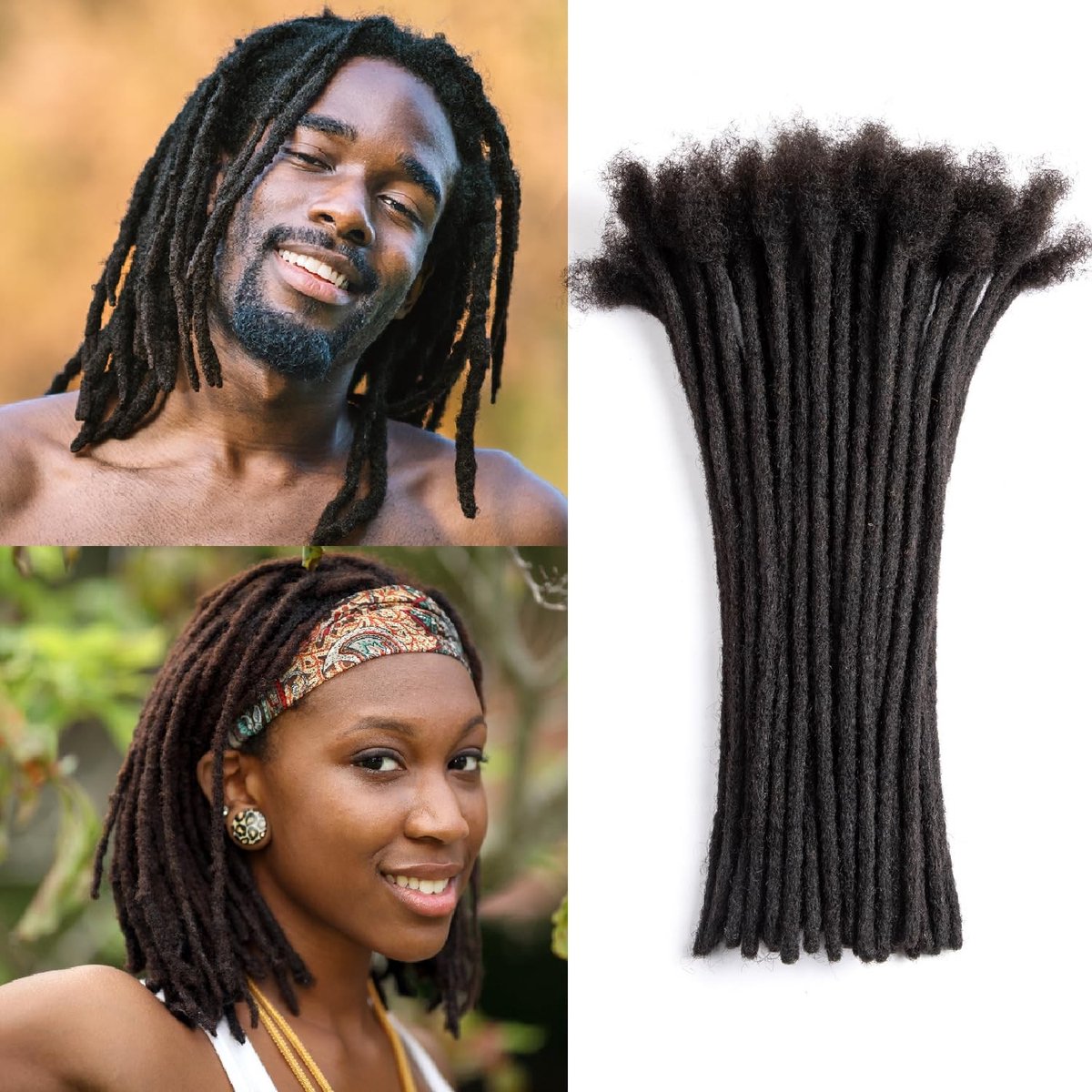 Omgoods - Dreadlocks Extensions van 100% Menselijk Haar 10 Inch