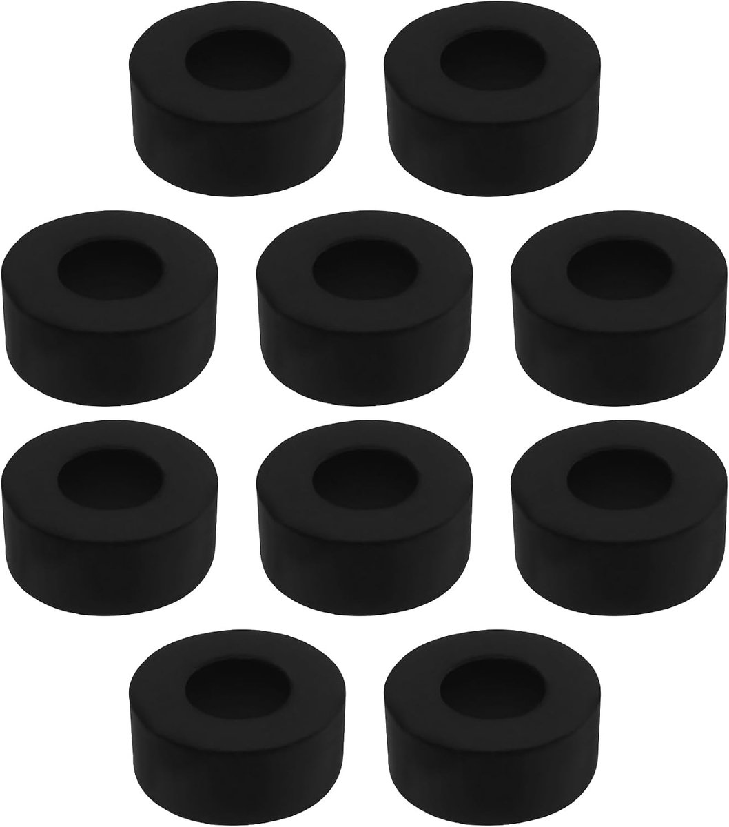 Lord of the Tools 10 stuks afstandhouders M10 20 mm OD 10 mm ID 8 mm dikke ronde sluitringen anti-vibratie voor kraan, slang, waterslang, auto-accessoires
