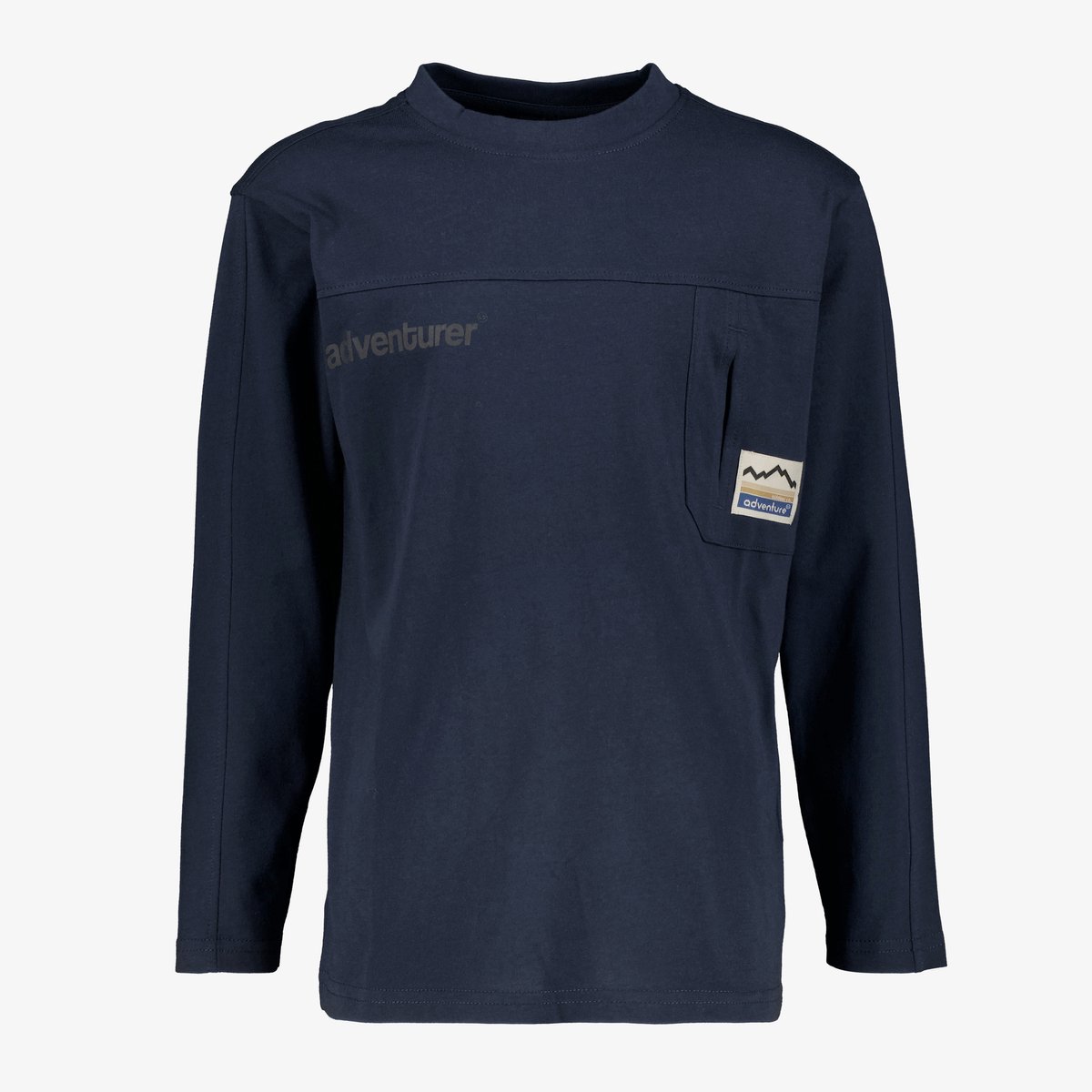 Unsigned jongens shirt donkerblauw - Maat 158/164