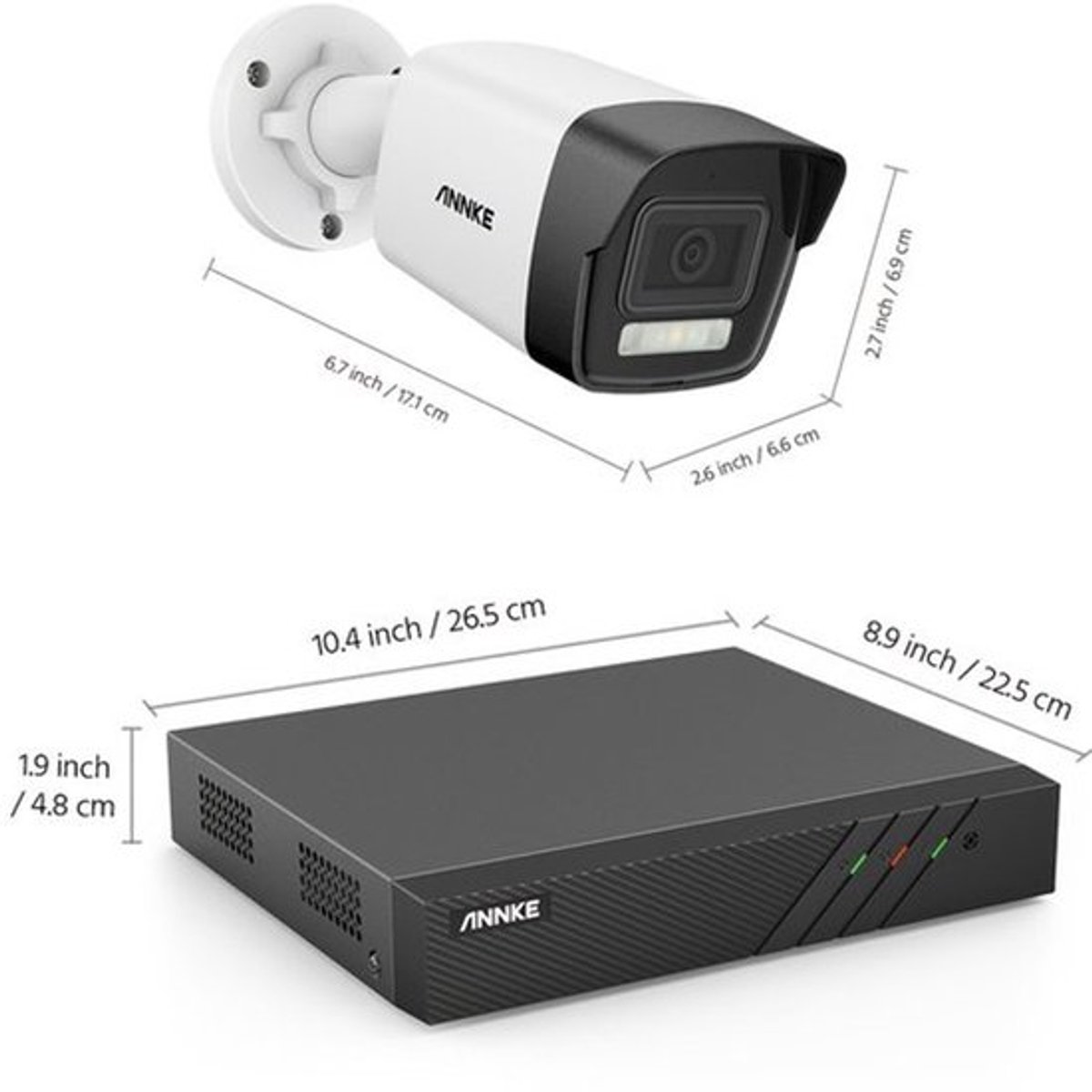 Surveillance Camera Set – Beveiligingssysteem – Camerabewaking – CCTV Cameras – NVR Camera Systeem – 8-kanaals met 4x 6MP POE Camera’s – 1TB Opslag en Kleur Nachtzicht tot 30 Meter