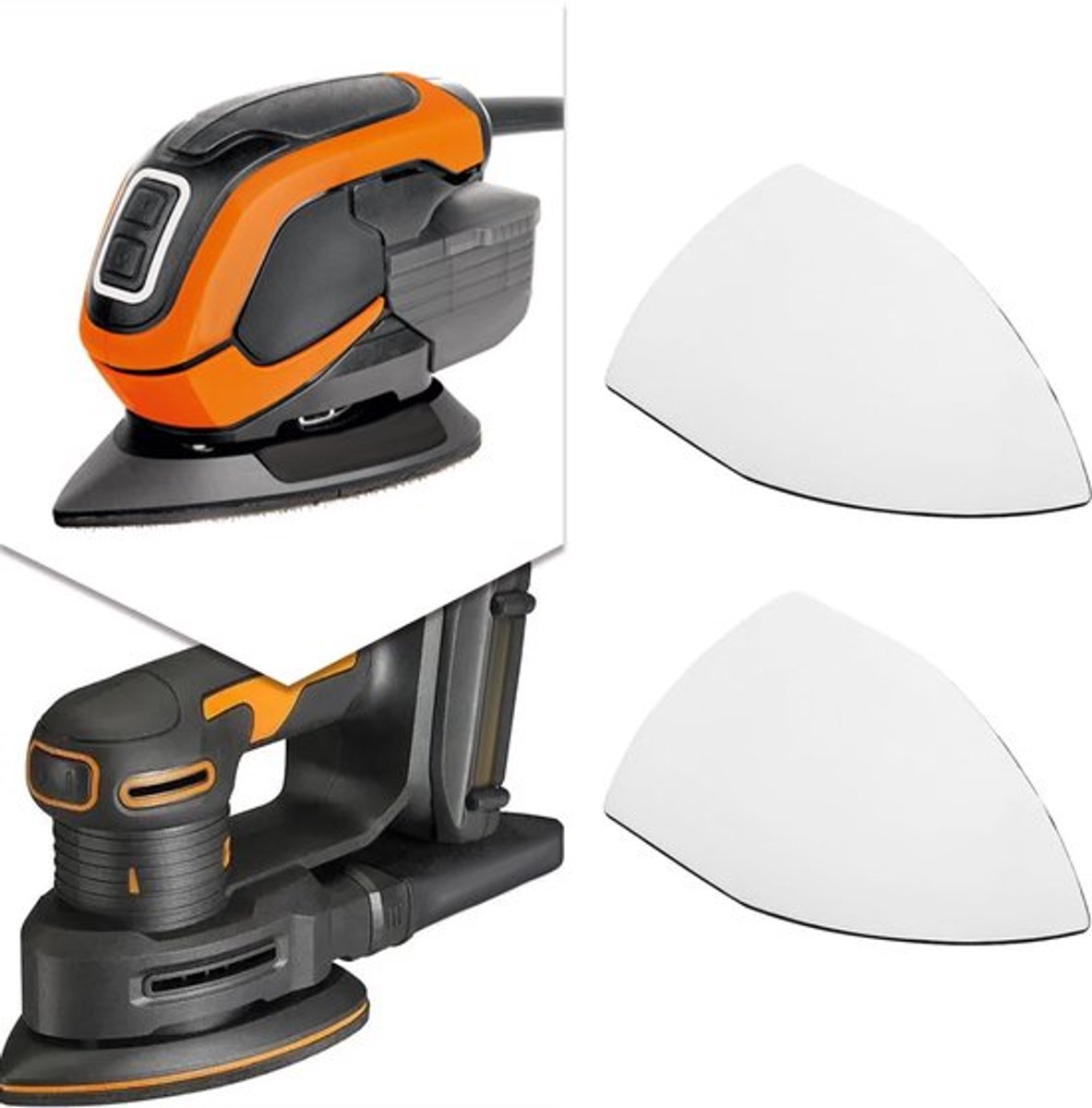 Haak Pad 150mmx100mm - Vervangende Haakpads - Schokabsorberend - Zelfklevend - 3mm Dikte - 2 Stuks - Schuurpad