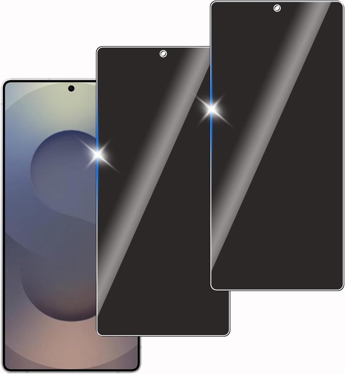 2 stuks anti-spion gehard glas voor Samsung Galaxy S25 Ultra, beschermglas voor scherm, bubbelvrij, hardheid 9H, eenvoudig te installeren, krasbestendig