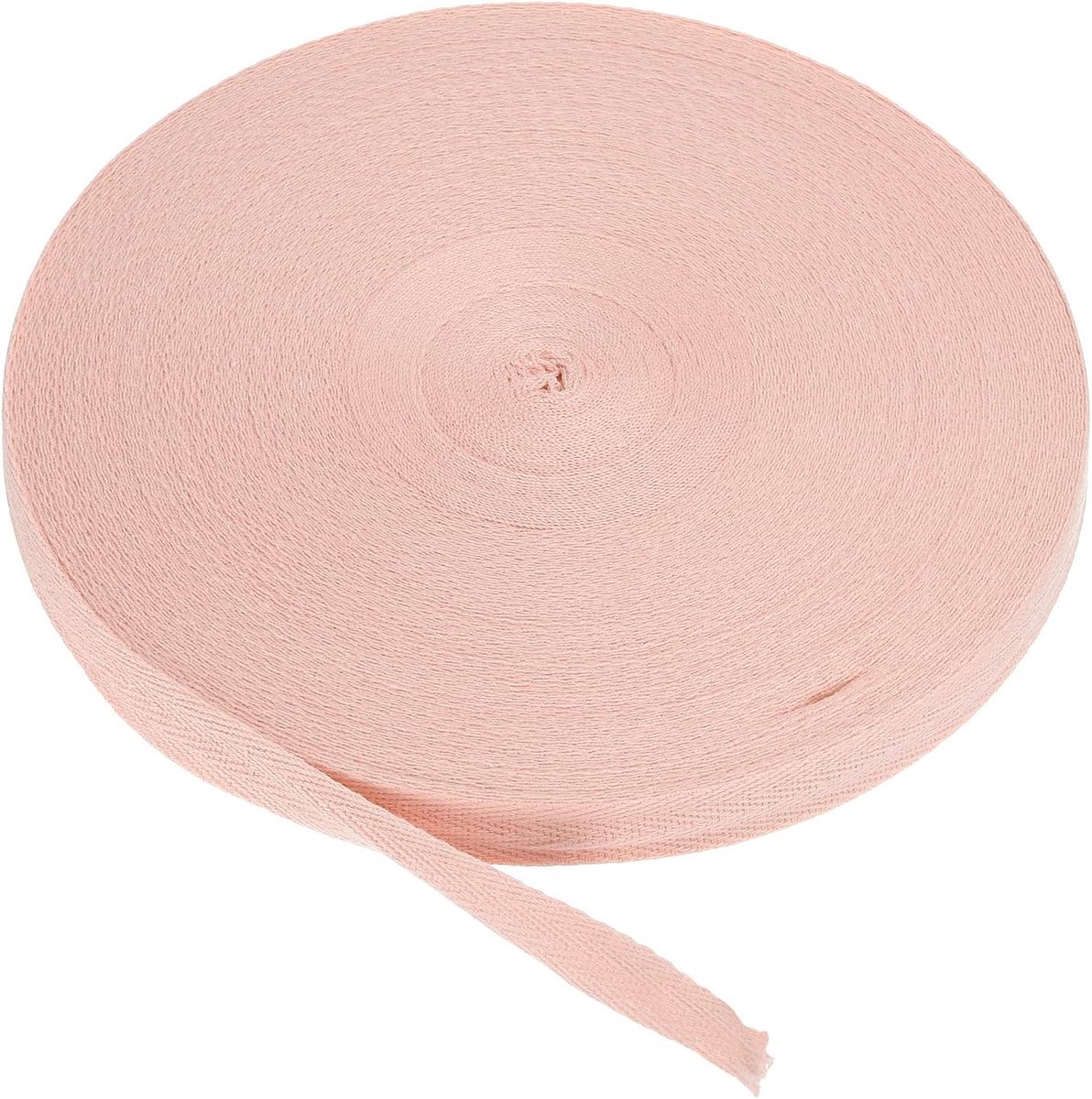 Katoen Twill Tape 5/8 Inch 50 Yards Katoen Lint Bias Binding Tape Visgraat Singelband Trim voor Naaien Gift Wrapping Craft DIY Lichtroze