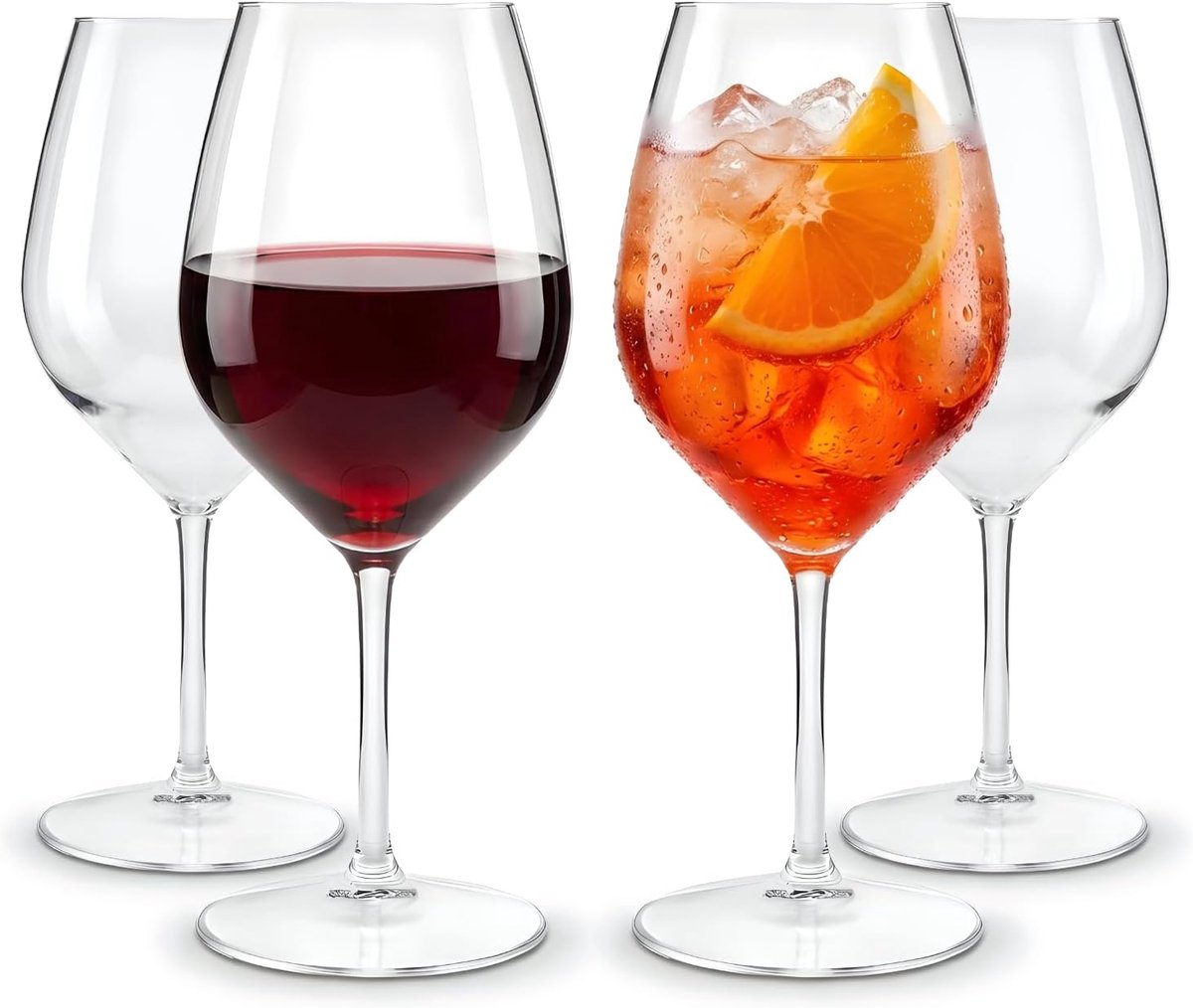 Glazen, set van 4, 51cl, vaatwasserbestendig, onbreekbaar, zonder BPA