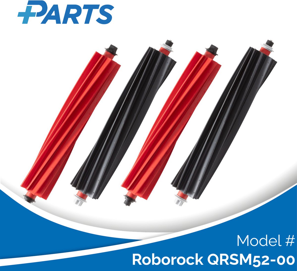 Plus.Parts Roborock QRSM52-00 Borstels (4 Stuks, Plus.Parts® alternatief voor 8.02.0322) Overig