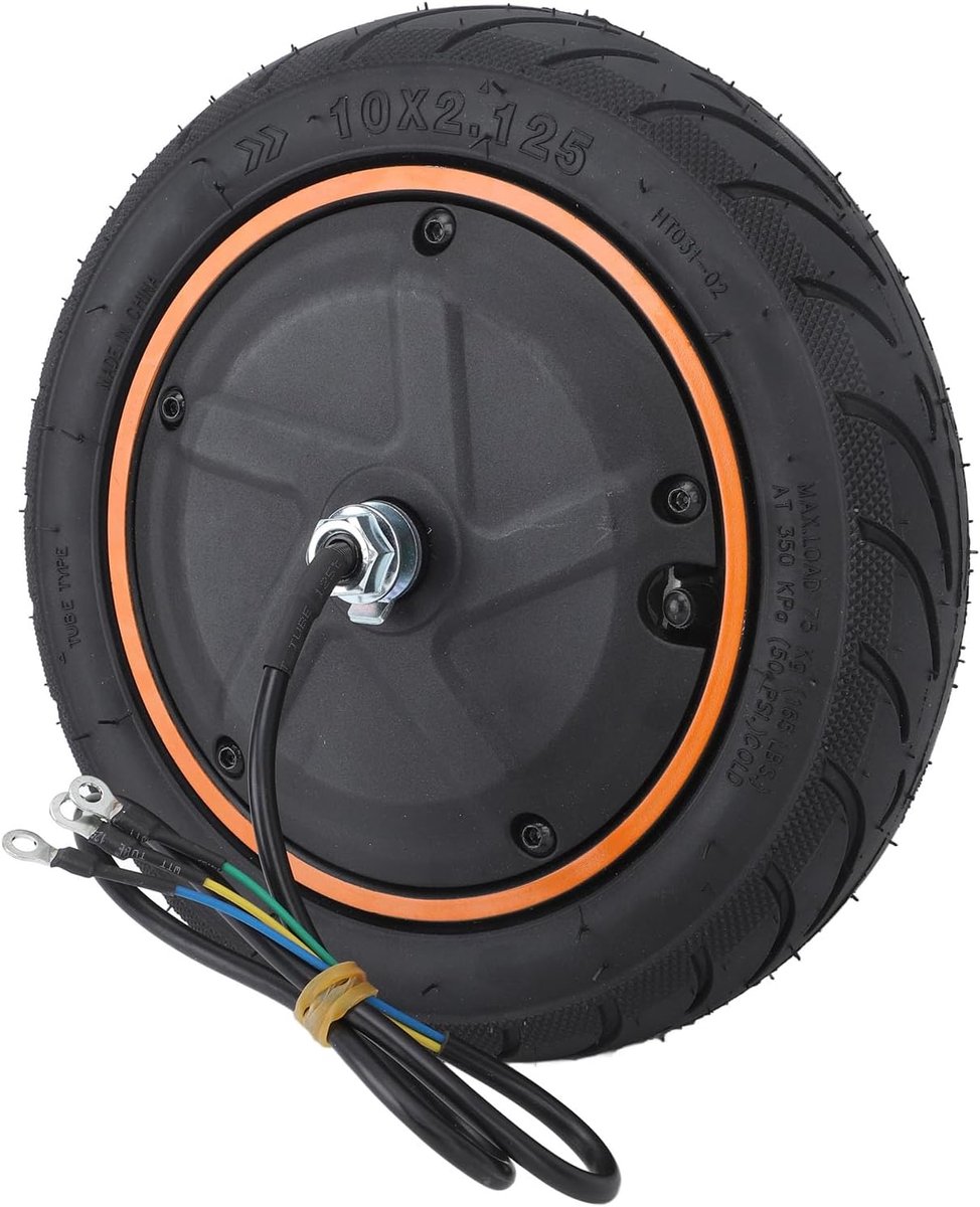 Elektrische scooter wielnabenmotor voor Ninebot F40, 36V 400W E-scooter wielnabenmotor wielbanden vervanging aluminiumlegering waterdicht E-scooter wielnabenmotor