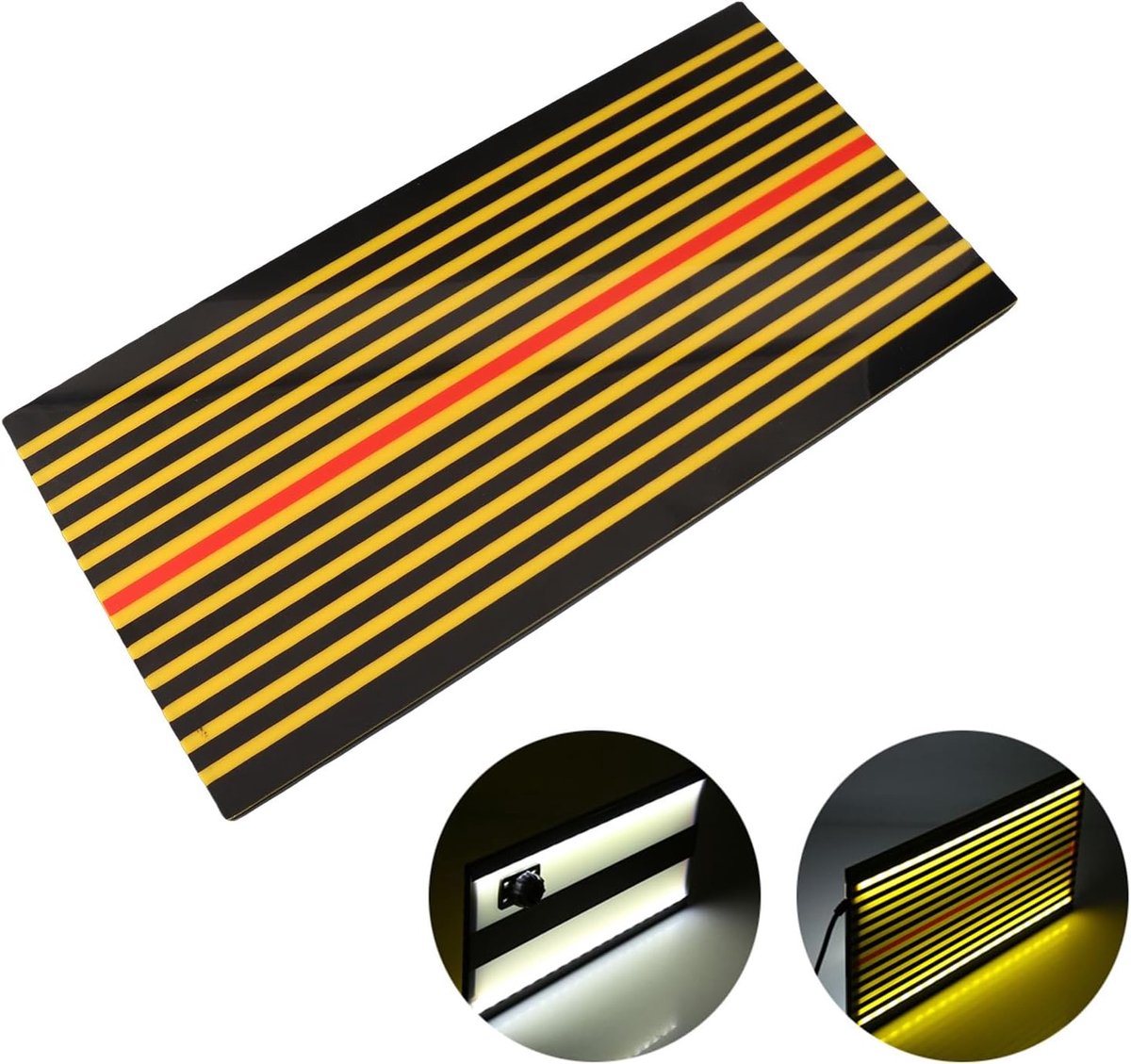 Auto deuk reflectorbord, verfloze deuk reparatie led-lijnbord voor carrosserieuitdeuken gele krassen testgereedschap, uitdeukgereedschap + PDR reflectorbord