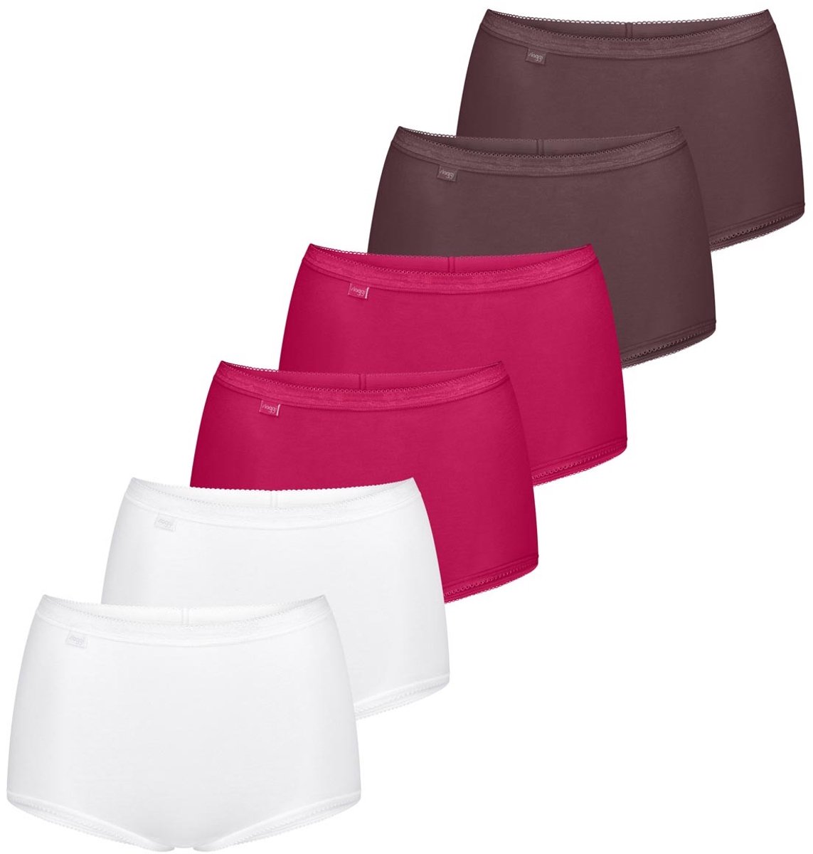 sloggi Dames maxi slip 6 pack Basic+