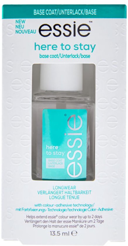 Essie Here to Stay Base Coat nagellak 13,5 ml met applicator.