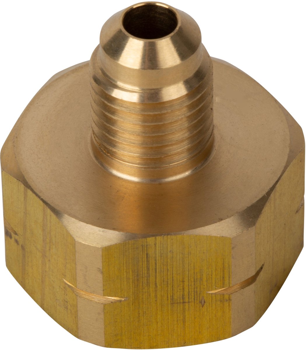 R1234YF tankadapter 1/2 ACME naar 14mm voor koudemiddelfles