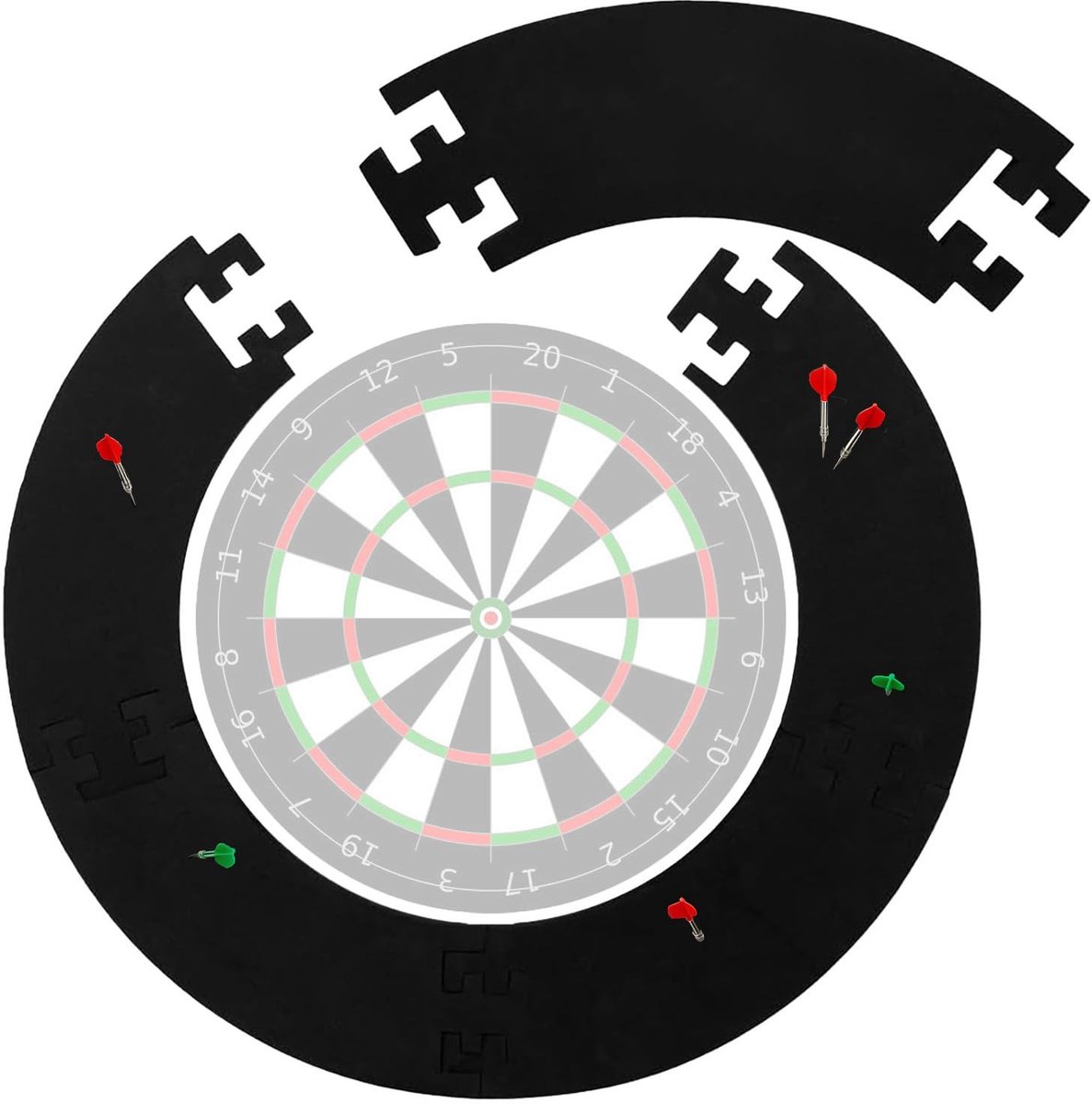 Omgoods - Dartbord Beschermring Set van 5 EVA Materialen