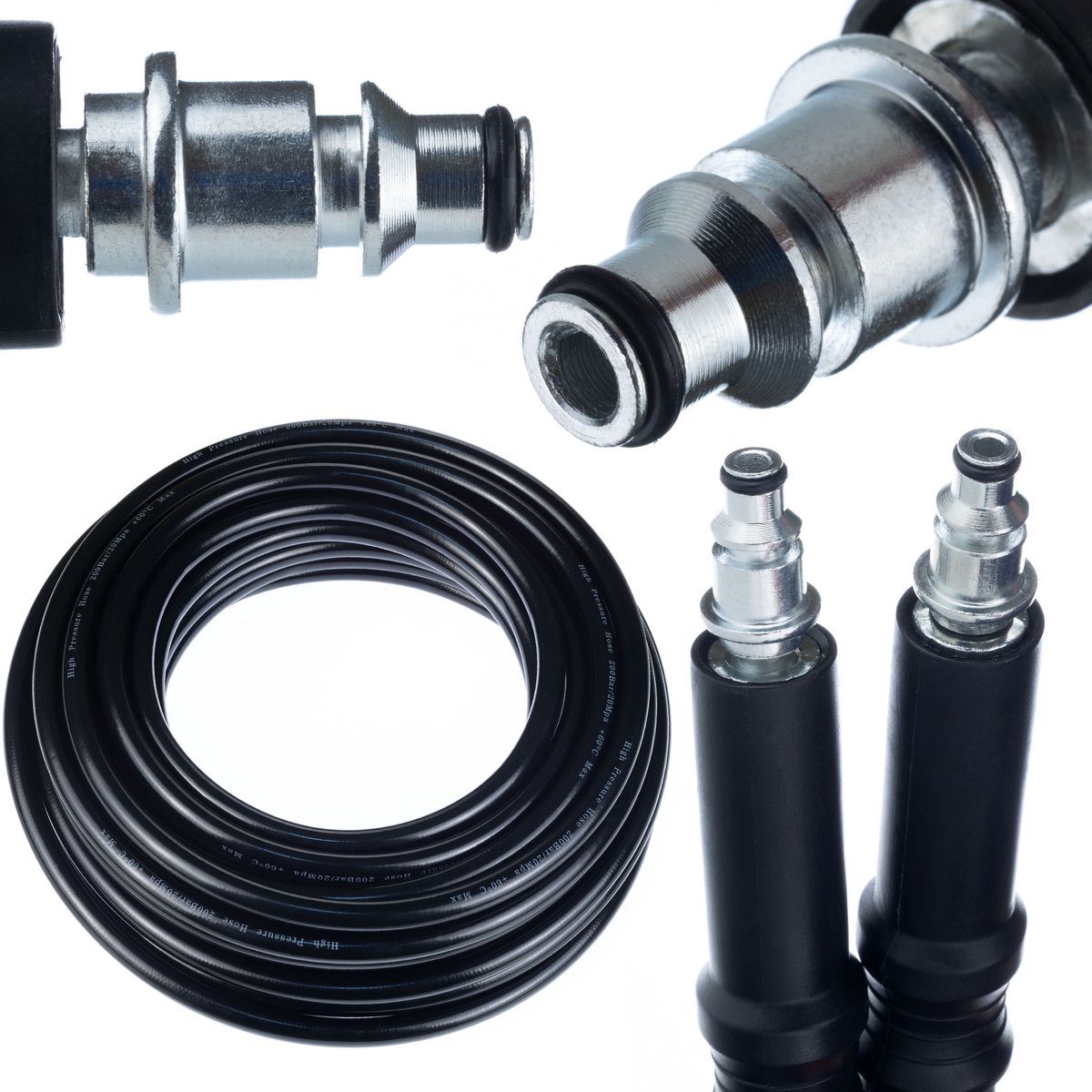 Rosfix Hogedrukslang Vervanging - Click Connect - 10 M, 200 Bar, 60°C - Geschikt voor, Bosch - Geschikt voor Bosch