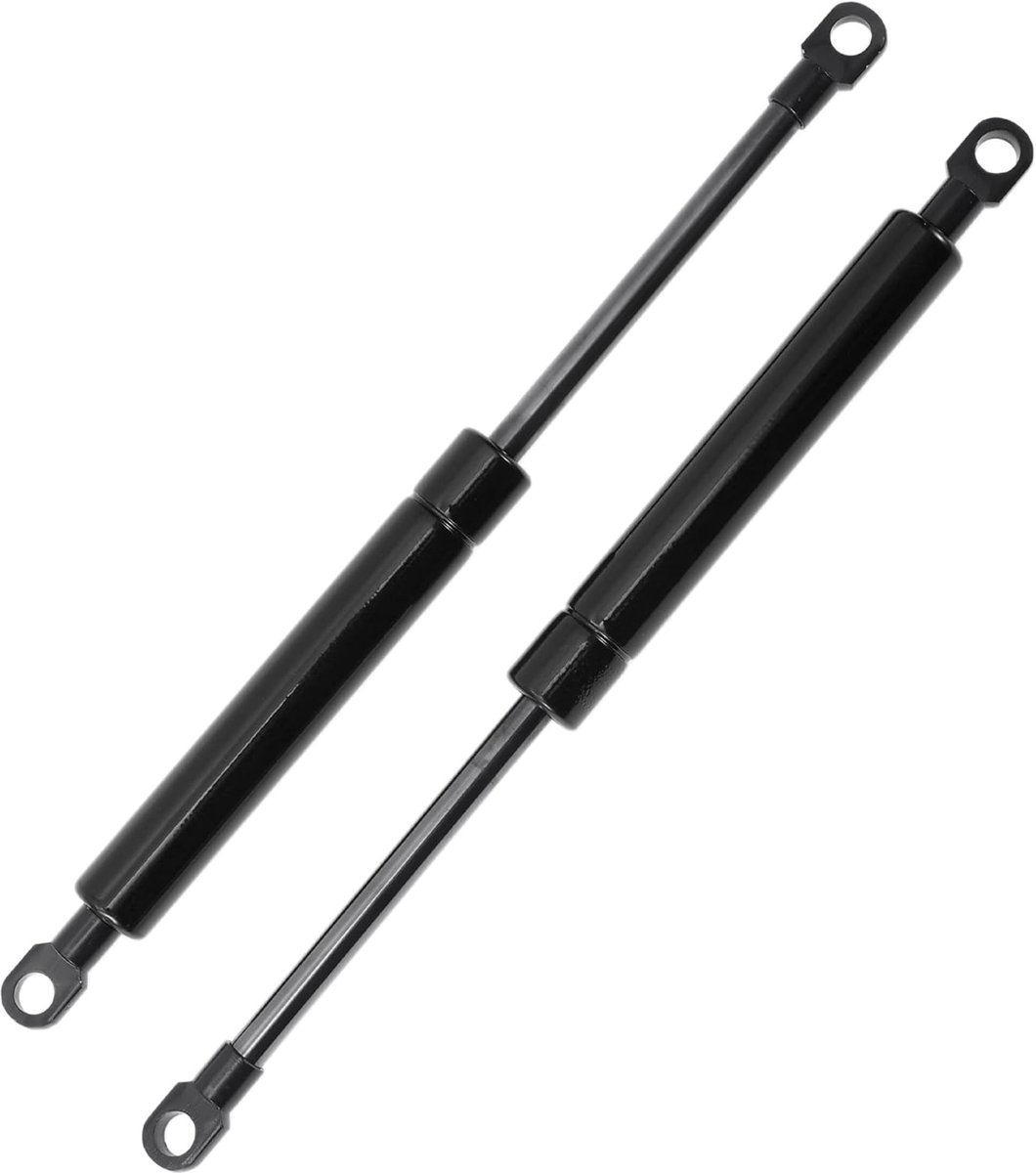 SnelShoppen - Gasveer Vacuum Cleaner 250mm 200N 2x Carbon Staal voor Auto, Motorfiets, RV Raam, Zwart