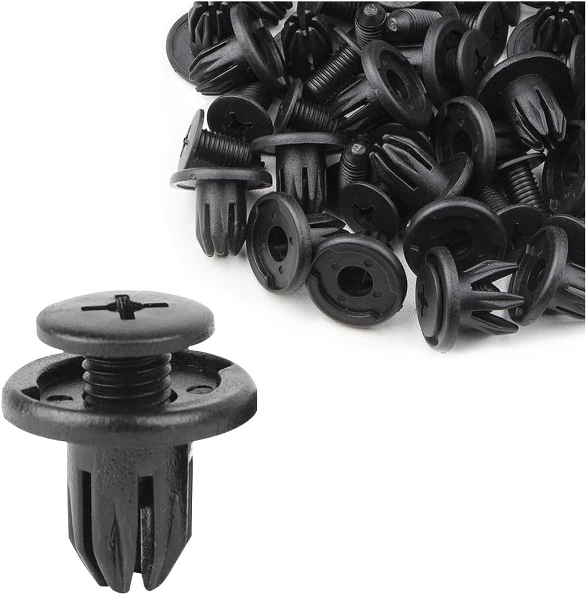 SnelShoppen - 30 Stuks Auto Plastic Rivets, Bumper Bevestigingsclips, Universele Rivets voor Spatbord en Onderdeel Bevestiging, Duurzaam Nylon Materia