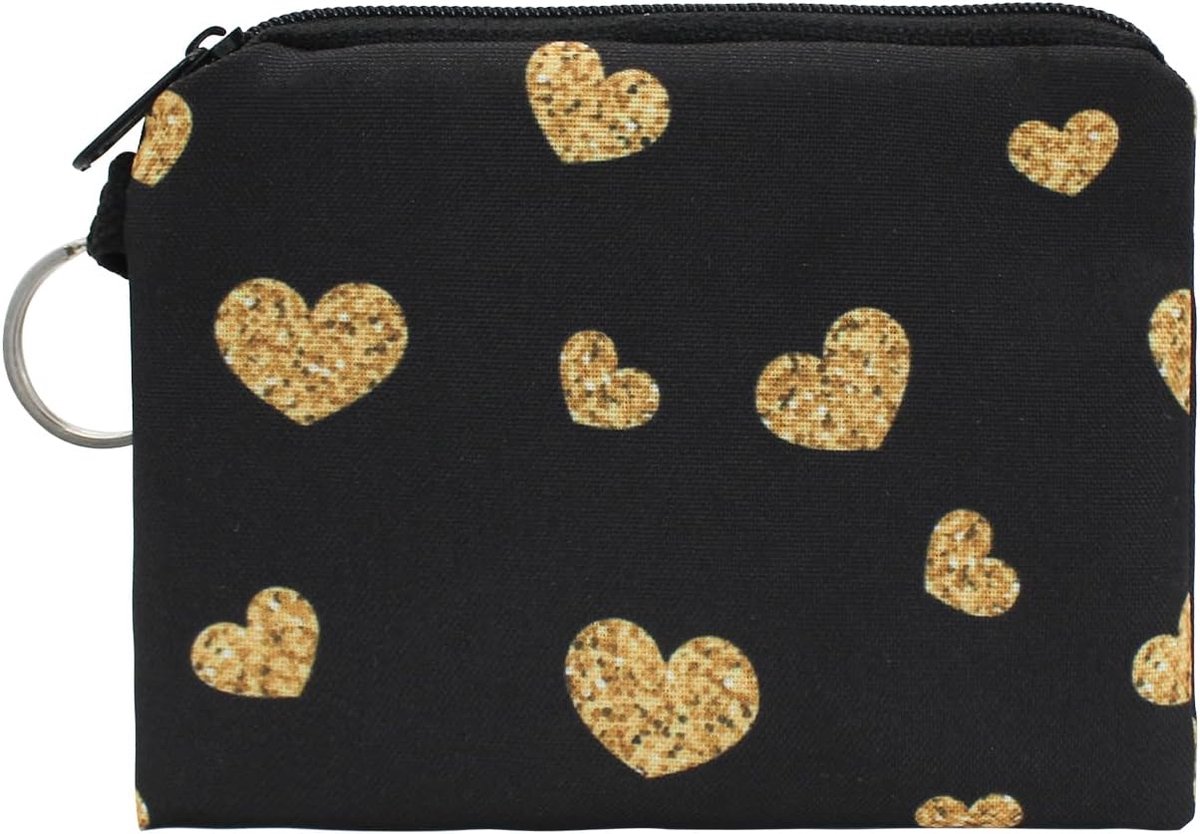 Mini Coin Pocket, Cute Coin Pouch for Women, Zipper Wallet, Heart Pattern Mini Wallet, Key Pocket for Keys, Cards - ShopVlot