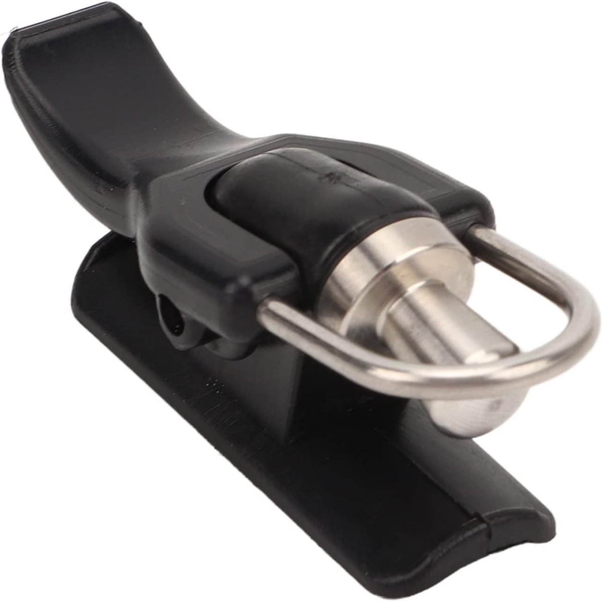 SnelShoppen - Nylon RVS Marine Vissersklem met Duimknop Trigger Veiligheidsvingerbeschermer voor Surf Vissen - Compact en Handzaam Visgerei