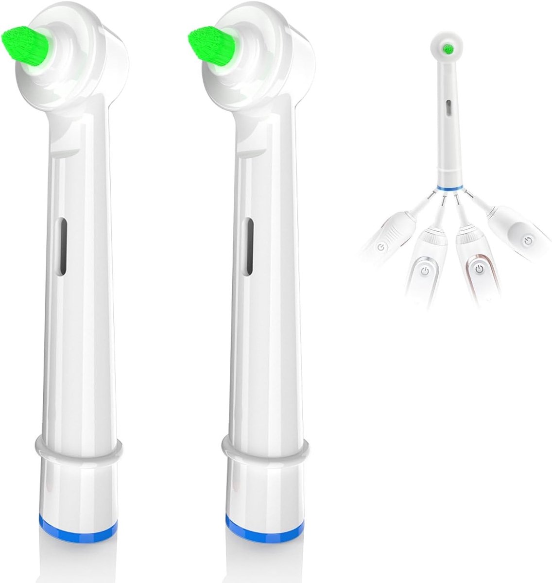 Set van 2 Vervangende Borstels voor Interdentale Ruimtes, Geschikt voor Oral-B Tandenborstels, Tandverzorging en Mondhygiëne